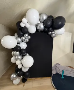 Las Vegas themed balloon arch by Sacramento Balloon & Event Decor