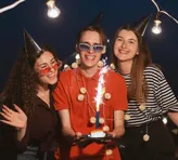 Birthday party photo booth