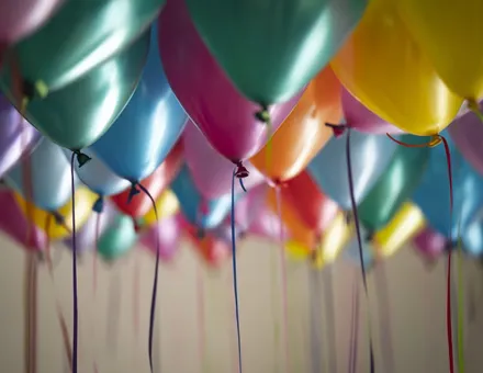 Baby shower balloon backdrop