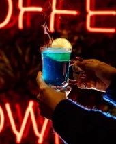 Signature cocktail from the Spark mobile bar